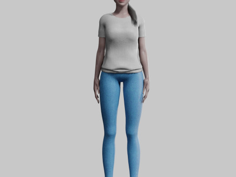 Pretty black woman V22700 3D Model