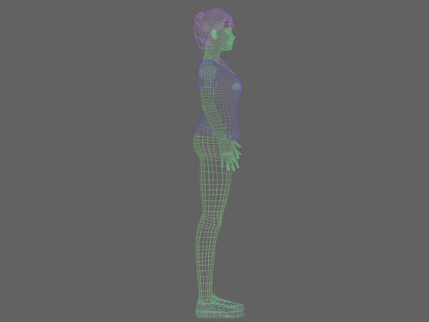Pretty black woman V22700 3D Model