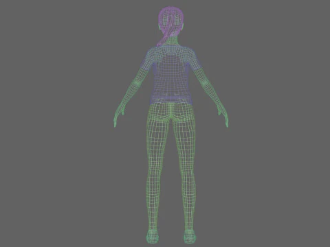 Pretty black woman V22700 3D Model