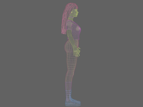 Pretty cool woman V33777 Modelo 3D
