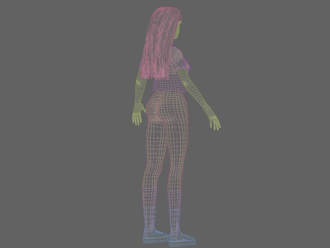 Pretty cool woman V33777 Modelo 3D