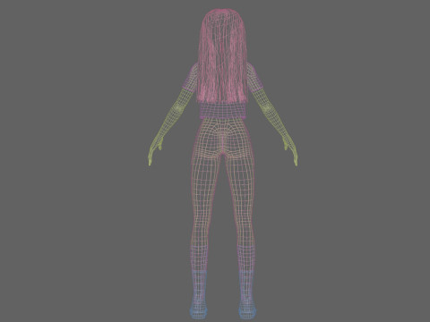 Pretty cool woman V33777 Modelo 3D