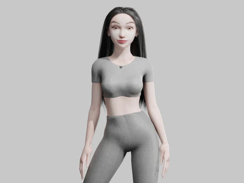 プリティースタンダードウーマン V36035 3Dモデル