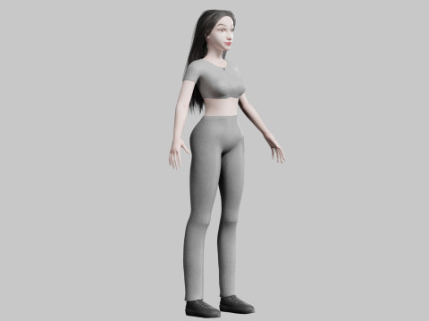 Pretty Standard Woman V36035 3D Model