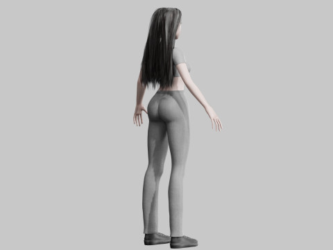 Pretty Standard Woman V36035 3D Model