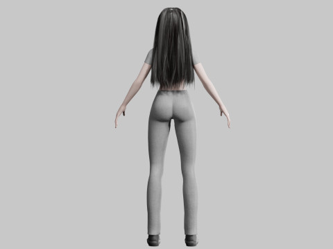 Pretty Standard Woman V36035 3D Model