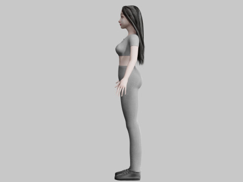 Pretty Standard Woman V36035 3D Model