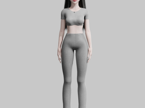 Pretty Standard Woman V36035 3D Model
