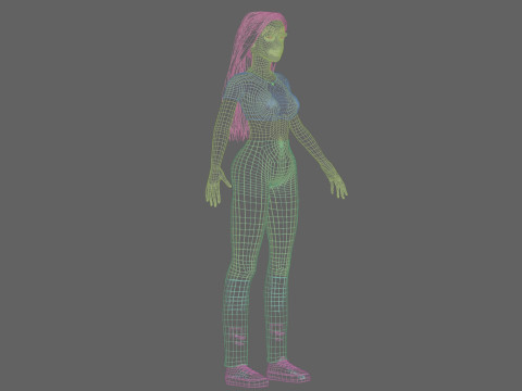 Pretty Standard Woman V36035 3D Model
