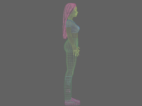 Pretty Standard Woman V36035 3D Model