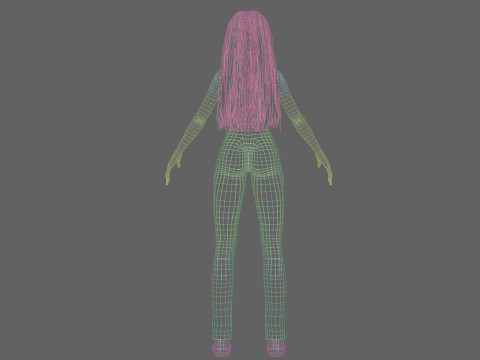 Pretty Standard Woman V36035 3D Model
