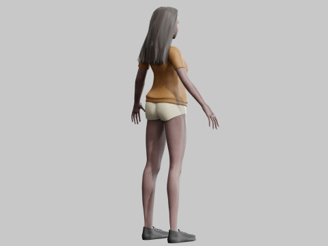 Pretty stylized woman V30919 3D Model