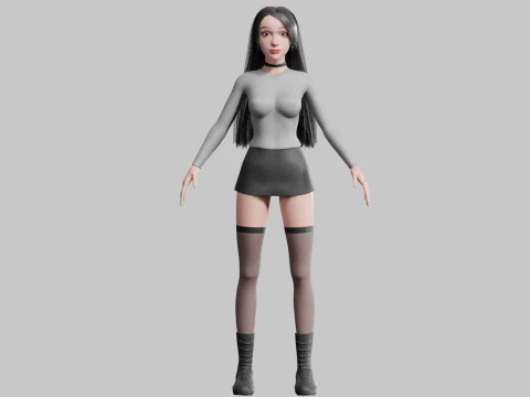 Standard Basic Woman V34587 3D Model
