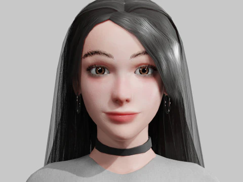 Standard Basic Woman V34587 3D Model