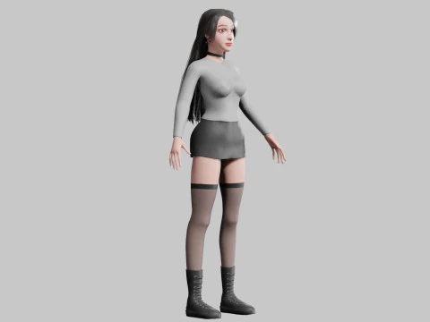 Standard Basic Woman V34587 3D Model