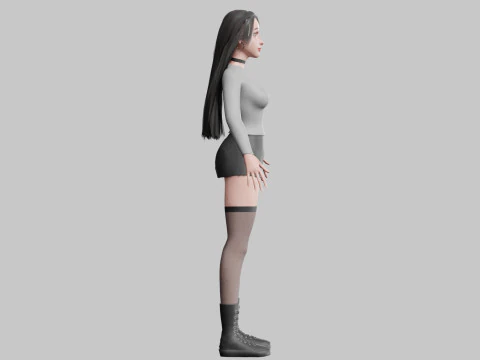 Standard Basic Woman V34587 3D Model