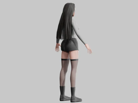 Standard Basic Woman V34587 3D Model