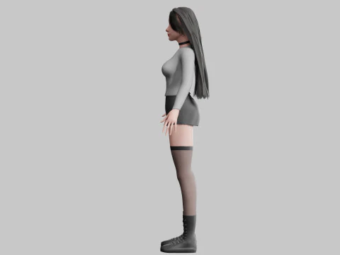 Standard Basic Woman V34587 3D Model