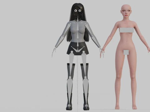 Standard Basic Woman V34587 3D Model