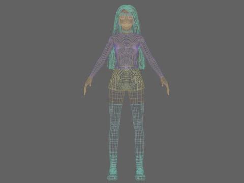 Standard Basic Woman V34587 3D Model