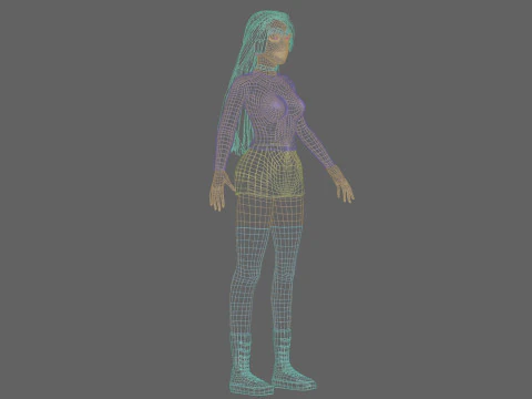 Standard Basic Woman V34587 3D Model