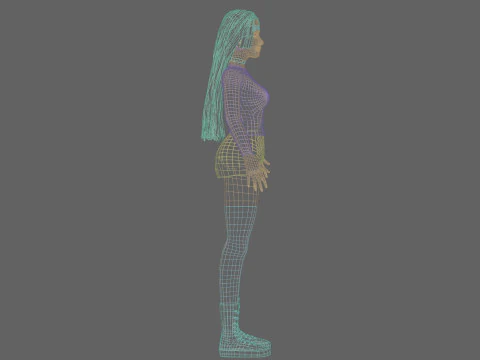 Standard Basic Woman V34587 3D Model