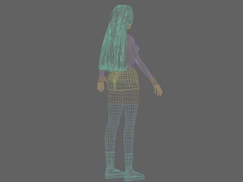 Standard Basic Woman V34587 3D Model