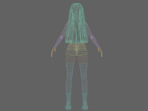 Standard Basic Woman V34587 3D Model
