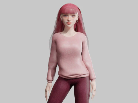 Donna carina standard V31833 Modello 3D