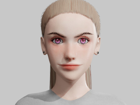 Standard Pretty woman V21862 3D Model