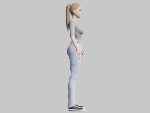 Standard Pretty woman V21862 3D Model
