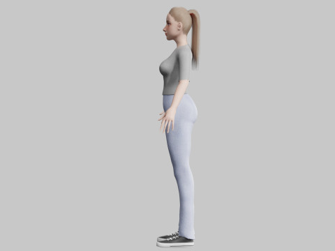 Standard Pretty woman V21862 3D Model