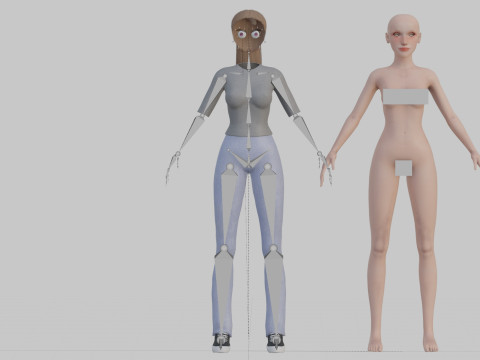 Standard Pretty woman V21862 3D Model