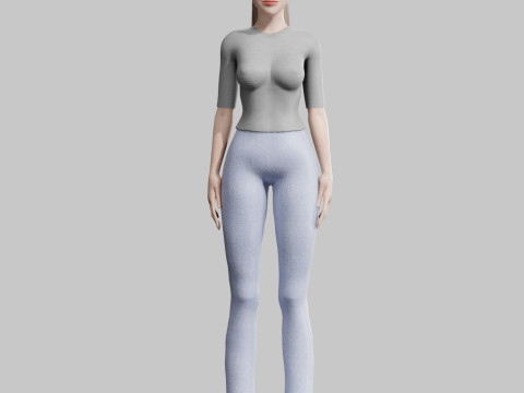 Standard Pretty woman V21862 3D Model