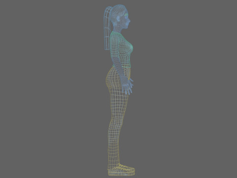 Standard Pretty woman V21862 3D Model