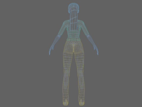 Standard Pretty woman V21862 3D Model