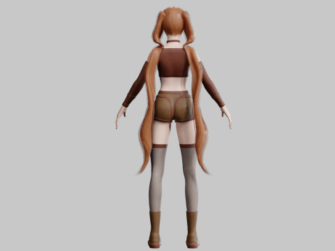 Stylized pretty Woman V30050 3D Модель