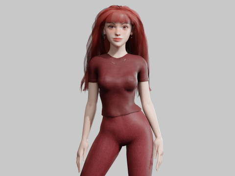 Stylized Pretty Woman V35194 3D मॉडल
