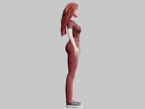 Stylized Pretty Woman V35194 3D Model