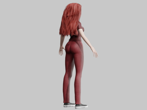 Stylized Pretty Woman V35194 3D Model