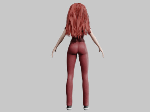 Stylized Pretty Woman V35194 3D Model