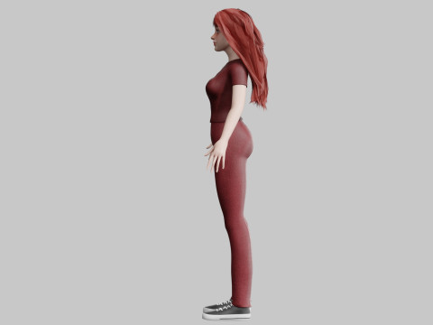 Stylized Pretty Woman V35194 3D Model
