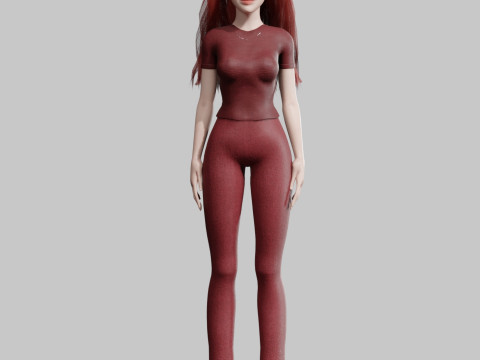 Stylized Pretty Woman V35194 3D Model