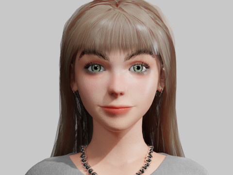 Sweet Basic Woman V30993 3D Model