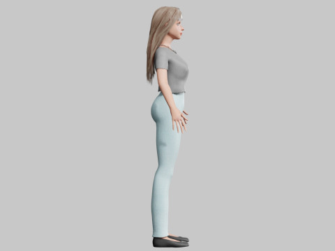 Sweet Basic Woman V30993 3D Model