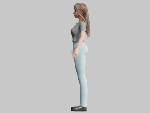 Sweet Basic Woman V30993 3D Model