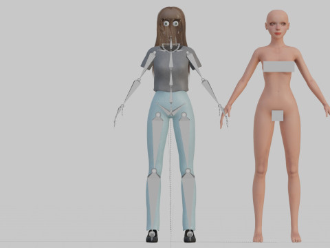 Sweet Basic Woman V30993 3D Model