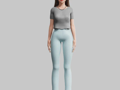 Sweet Basic Woman V30993 3D Model
