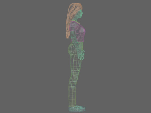 Sweet Basic Woman V30993 3D Model