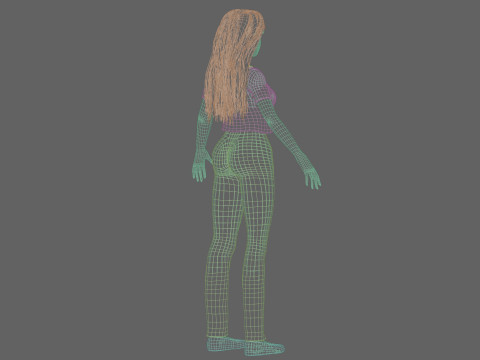 Sweet Basic Woman V30993 3D Model